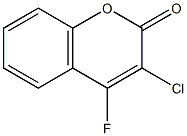 3-Chloro-4-fluorocoumarin 구조식 이미지