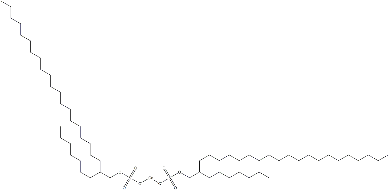 Bis(2-heptyldocosyloxysulfonyloxy)calcium Structure