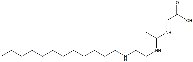 N-[1-[2-(Dodecylamino)ethylamino]ethyl]glycine Structure