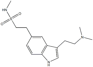 3-[2-(Dimethylamino)ethyl]-5-[2-(methylaminosulfonyl)ethyl]-1H-indole 구조식 이미지