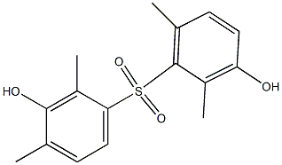 3,3'-Dihydroxy-2,2',4,6'-tetramethyl[sulfonylbisbenzene] Structure