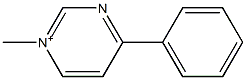 1-Methyl-4-phenyl-1-pyrimidinium 구조식 이미지