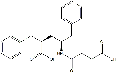 (2S,4S)-2,4-Dibenzyl-6-oxo-5-azanonanedioic acid Structure
