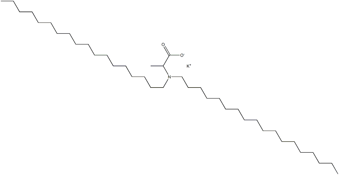 2-(Dioctadecylamino)propanoic acid potassium salt 구조식 이미지