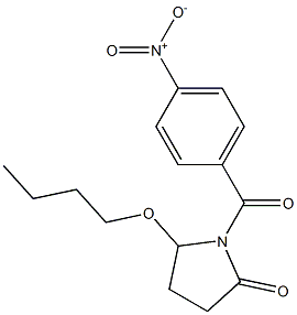 5-Butoxy-1-[4-nitrobenzoyl]pyrrolidin-2-one Structure