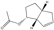 Acetic acid (1R,2R,5R)-bicyclo[3.3.0]oct-7-en-2-yl ester 구조식 이미지