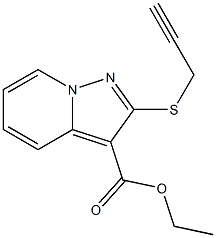 2-[(2-Propynyl)thio]pyrazolo[1,5-a]pyridine-3-carboxylic acid ethyl ester 구조식 이미지