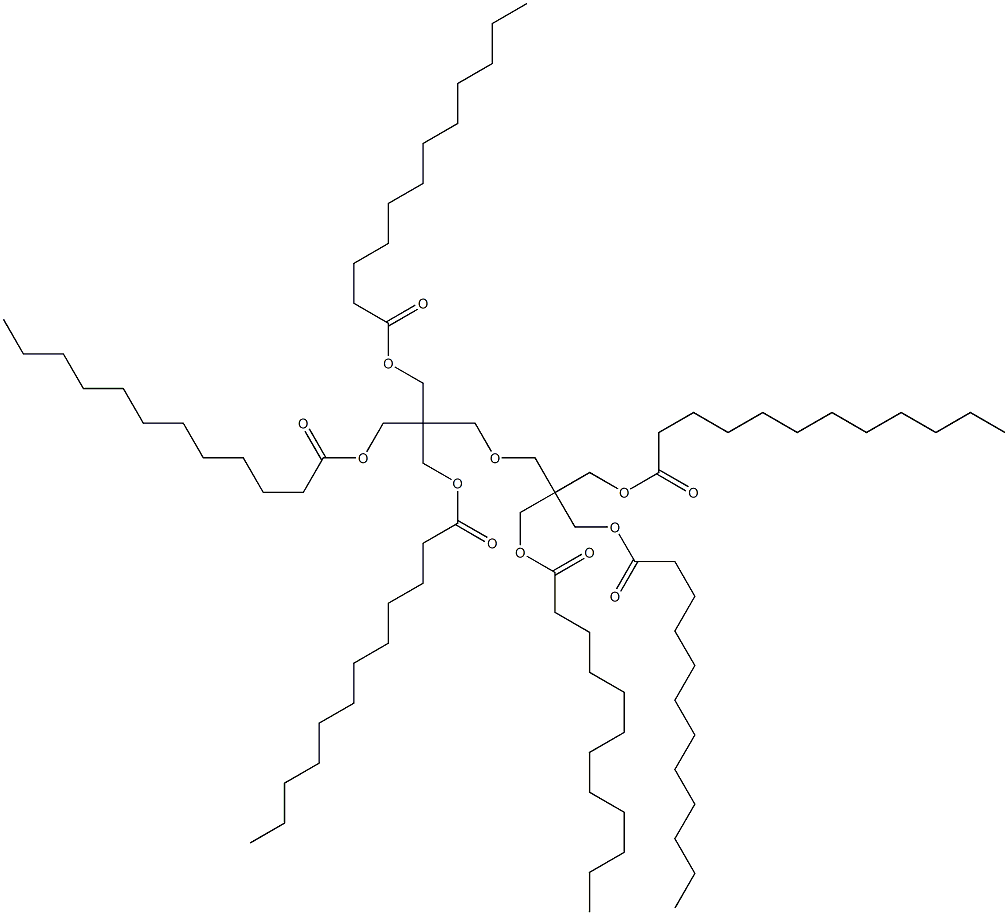 2,2'-[Oxybis(methylene)]bis[2-[(dodecanoyloxy)methyl]-1,3-propanediol didodecanoate] Structure