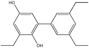 2-Ethyl-6-(3,5-diethylphenyl)benzene-1,4-diol 구조식 이미지