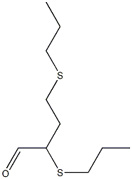 2,4-Bis(propylthio)butanal Structure