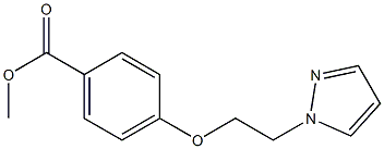 4-[2-(1H-Pyrazol-1-yl)ethoxy]benzoic acid methyl ester Structure