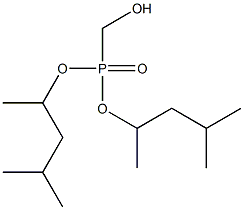 Hydroxymethylphosphonic acid bis(1,3-dimethylbutyl) ester 구조식 이미지