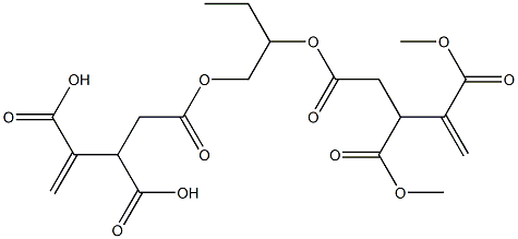 4,4'-[1-Ethylethylenebis(oxycarbonyl)]bis(1-butene-2,3-dicarboxylic acid dimethyl) ester Structure