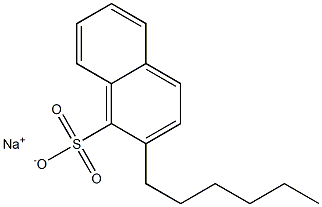 2-Hexyl-1-naphthalenesulfonic acid sodium salt 구조식 이미지