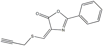 4-(2-Propynyl)thiomethylene-2-phenyloxazol-5(4H)-one Structure