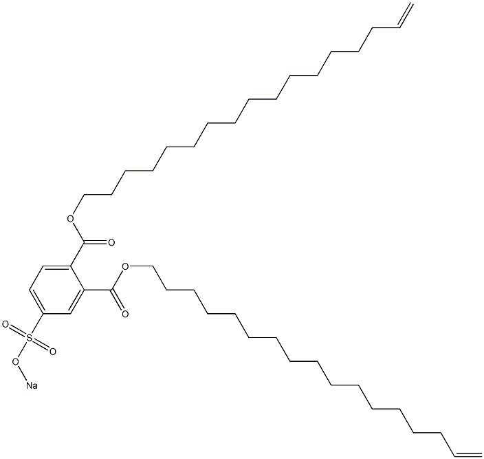 4-(Sodiosulfo)phthalic acid di(16-heptadecenyl) ester Structure