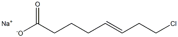 8-Chloro-5-octenoic acid sodium salt Structure