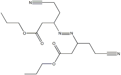 3,3'-Azobis(5-cyanovaleric acid)dipropyl ester 구조식 이미지