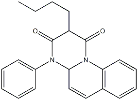 4-Phenyl-2-butyl-4,4a-dihydro-1H-pyrimido[1,2-a]quinoline-1,3(2H)-dione 구조식 이미지