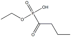 Butyrylphosphonic acid ethyl ester 구조식 이미지