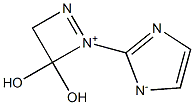 2-[(3,4-Dihydro-3,3-dihydroxy-1,2-diazet-2-ium)-2-yl]-1H-imidazol-1-ide Structure