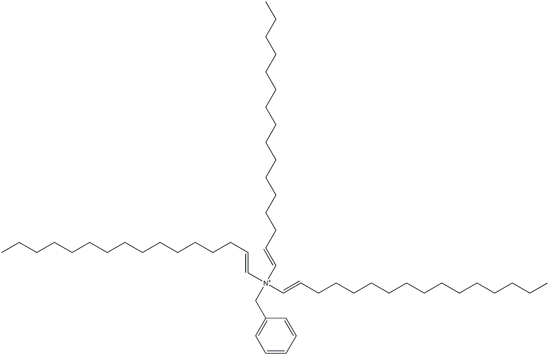 Tri(1-hexadecenyl)benzylaminium 구조식 이미지