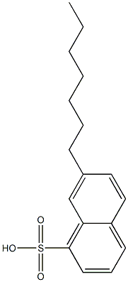 7-Heptyl-1-naphthalenesulfonic acid Structure