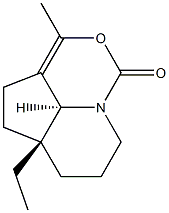 (8aS,8bS)-1,2,5,6,7,8,8a,8b-Octahydro-8a-ethyl-3-methyl-5-oxo-5a-aza-4-oxaacenaphthylene Structure