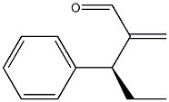 [S,(+)]-2-Methylene-3-phenylvaleraldehyde Structure