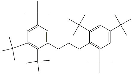 1-(2,3,5-Tri-tert-butylphenyl)-3-(2,4,6-tri-tert-butylphenyl)propane 구조식 이미지