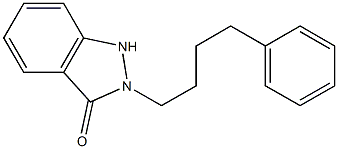 2-(4-Phenylbutyl)-1H-indazol-3(2H)-one 구조식 이미지