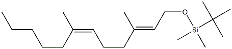 (2E,6Z)-1-(tert-Butyldimethylsiloxy)-3,7-dimethyl-2,6-dodecadiene Structure