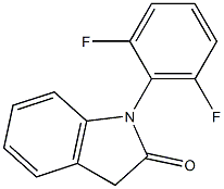 1-(2,6-Difluorophenyl)indolin-2-one 구조식 이미지