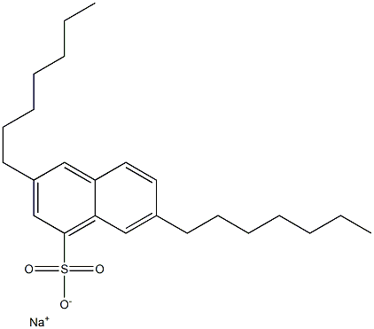 3,7-Diheptyl-1-naphthalenesulfonic acid sodium salt 구조식 이미지