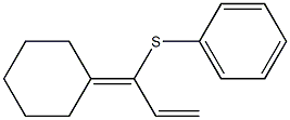 1-(Phenylthio)-1-cyclohexylidene-2-propene 구조식 이미지