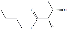 (2S,3S)-2-Ethyl-3-hydroxybutyric acid butyl ester 구조식 이미지