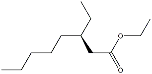 [R,(+)]-3-Ethyloctanoic acid ethyl ester 구조식 이미지