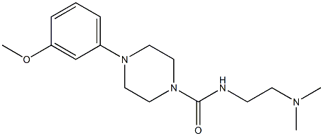 N-(2-Dimethylaminoethyl)-4-[3-methoxyphenyl]piperazine-1-carboxamide Structure