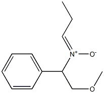 N-(2-Methoxy-1-phenylethyl)-1-propanimine N-oxide 구조식 이미지