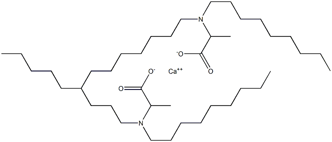 Bis[2-(dinonylamino)propanoic acid]calcium salt Structure
