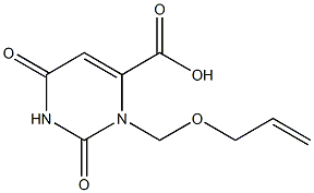 1-(2-Propenyloxymethyl)-6-carboxyuracil 구조식 이미지