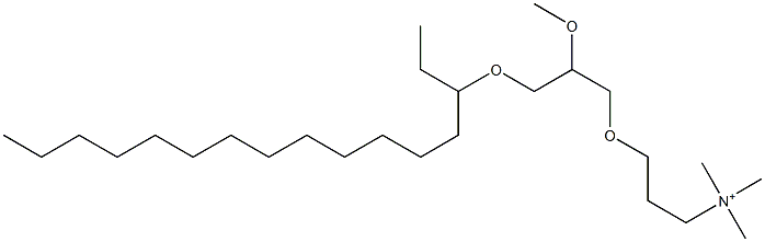 3-(3-Hexadecyloxy-2-methoxypropyloxy)-N,N,N-trimethylpropan-1-aminium Structure