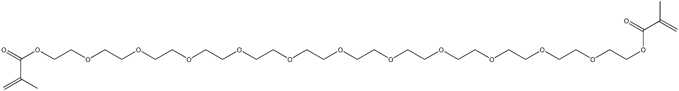 Dimethacrylic acid 3,6,9,12,15,18,21,24,27,30,33-undecaoxapentatriacontane-1,35-diyl ester 구조식 이미지