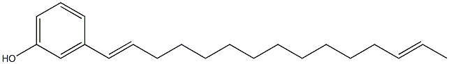 3-(1,13-Pentadecadienyl)phenol 구조식 이미지