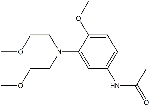 4'-Methoxy-3'-[di(2-methoxyethyl)amino]acetanilide Structure