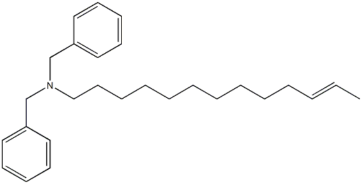 (11-Tridecenyl)dibenzylamine Structure