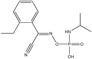 N-Isopropylphosporamidic acid ethyl[(cyanophenylmethylene)amino] ester 구조식 이미지