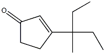 3-(3-Methylpentan-3-yl)-2-cyclopenten-1-one Structure