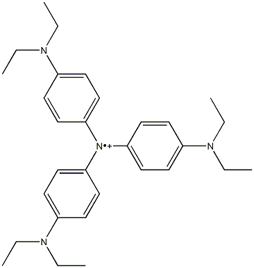 Tris[4-(diethylamino)phenyl]aminiumyl 구조식 이미지