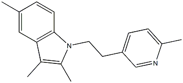 2,3,5-Trimethyl-1-[2-(6-methylpyridin-3-yl)ethyl]-1H-indole Structure